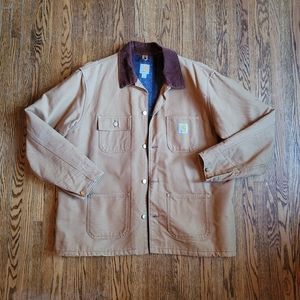 XL Men's Like-New Tan Carhartt Chore Coat